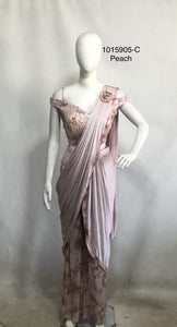 Ready to wear saree palazzo style, Indo western