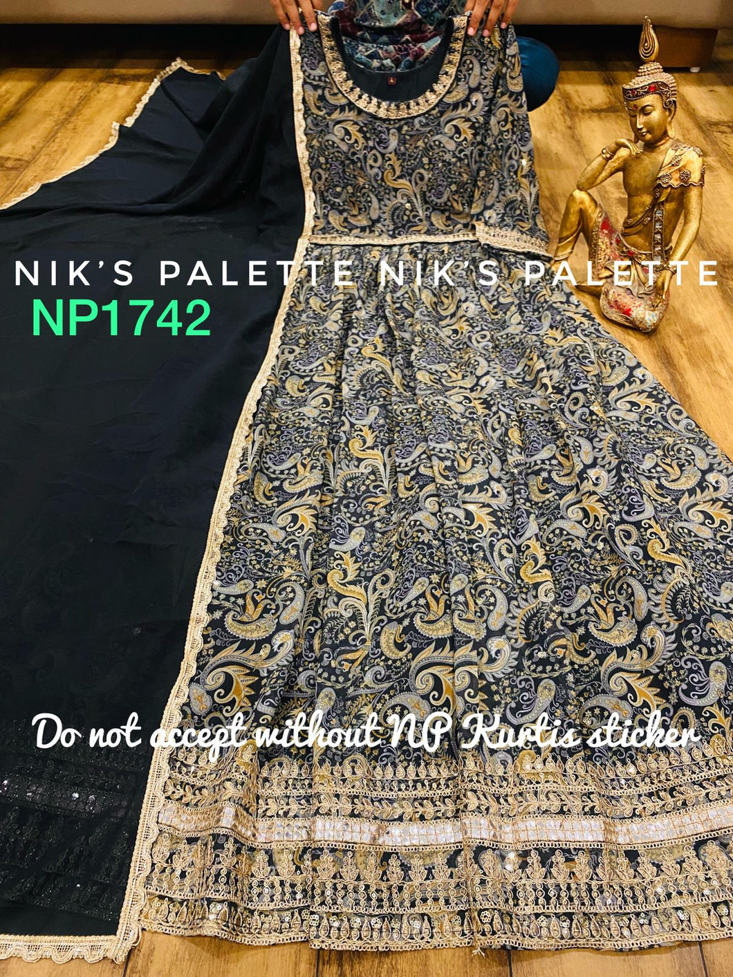 Niks collection - kalamkari digital print gown