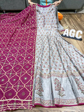 AGC Collection: Plus size cloudy grey anarkali