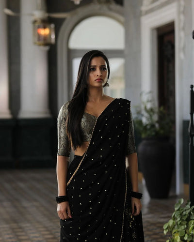 K.G.F style black Lehenga