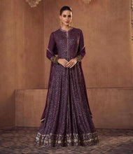 Serena collection: deep purple gown