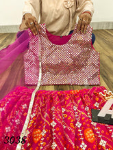 AGC collection - bandhani readymade Lehenga (also plus sizes)