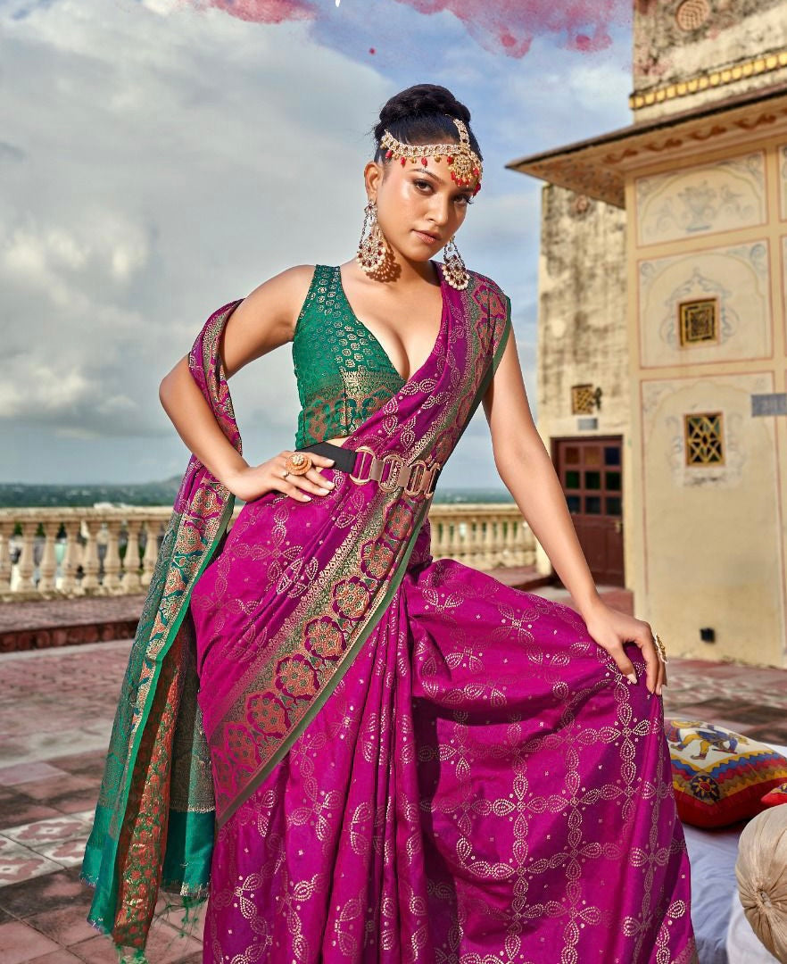 Soft patola silk weaving saree