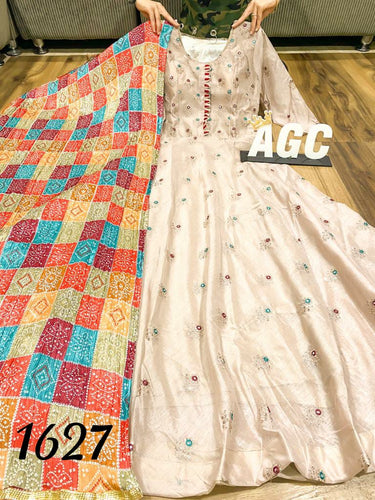 AGC collection- Beige anarkali