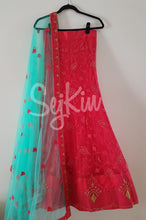 Fuschia pink diamond lehenga