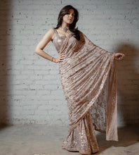 Celebrity inspired sequinned saree