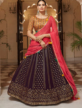 Misha collection vol 2 - purple and mustard designer Lehenga