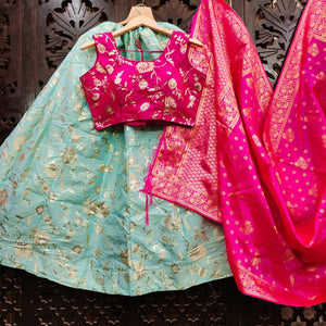 Banarasi floral Lehenga