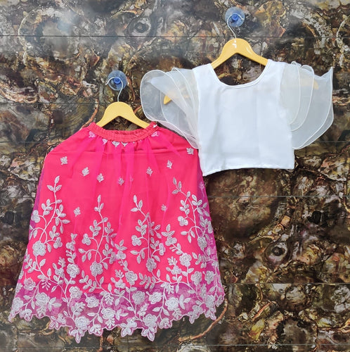 Kids floral lehenga