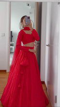 Khoobsurat lehenga - Timeless red chikankari Lehenga