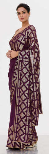 Celebrity inspired sequins saree