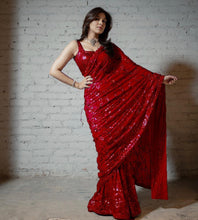 Celebrity inspired sequinned saree