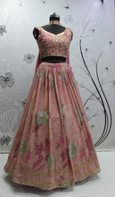 Blush pink floral Lehenga