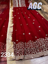 AGC collection - red anarkali