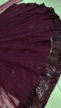 Plum partywear sequins Lehenga