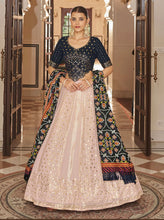 Misha collection vol 2 - blush pink and navy blue designer Lehenga