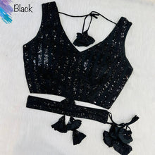 Partywear black and gold Lehenga