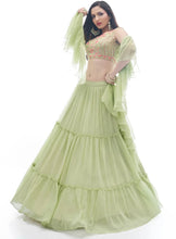 Kansi readymade collection - Green flowy elegant lehenga