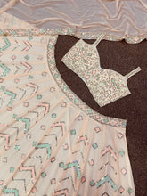 Peachy sequin Lehenga