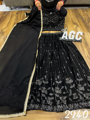 AGC collection - Black readymade Lehenga size 42 and 44