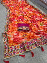 Shibori and gota patti sarees