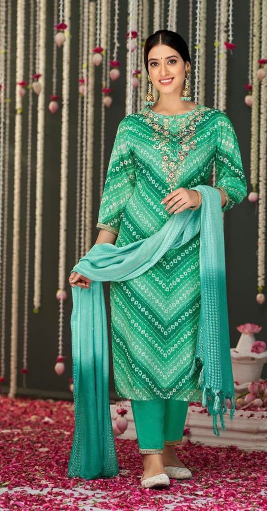 Sareya - Bandhani print Salwaar Kameez