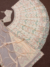 Peachy sequin Lehenga