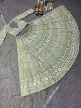 Serena - pistachio green Lehenga