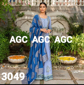 AGC  Collection- muslin silk gown (plus size options)