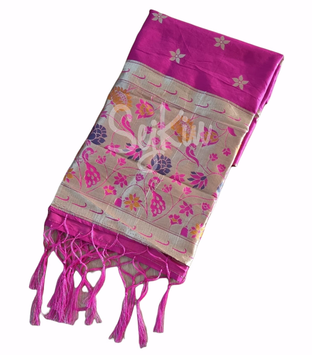 Pink banarasi dupatta