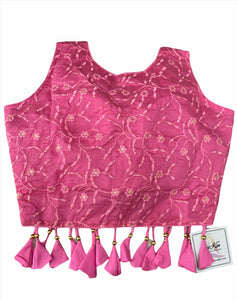 Pink tassel blouse