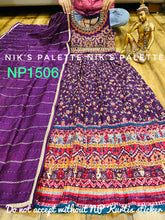 Niks collection - Kalamkari purple Lehenga readymade