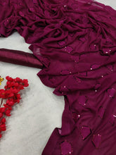 Partywear diamond sarees in lots of colours