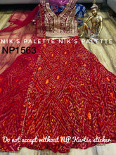 Niks collection - red bandhani readymade Lehenga