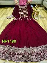 Niks collection - deep red Swarovski gown (also plus size)