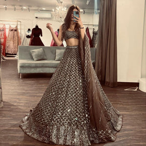 Moonlight mocha Lehenga