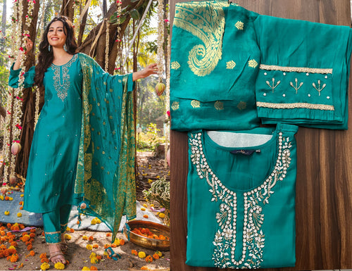 Sabyata silk salwaar kameez - also plus size