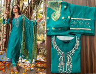 Sabyata silk salwaar kameez - also plus size