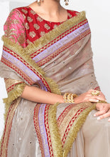 Imperial collection : mauve partywear designer saree