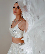 Trending white and silver embroidered Lehenga