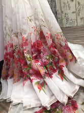 Alia inspiration: White floral silk saree