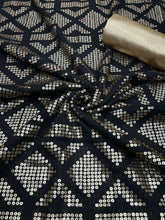 Celebrity inspired black sequins saree