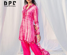 Hand tie dyed kurti set with dhoti