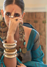 Organza silk two tone saree collection