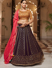 Misha collection vol 2 - purple and mustard designer Lehenga