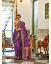 Organza silk two tone saree collection