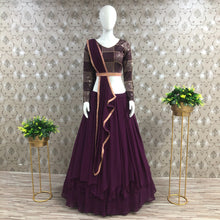 Wine Aksh Lehenga