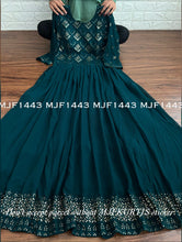 Bottle green anarkali