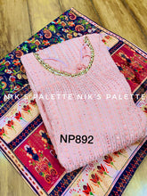 Niks collection: Pastel pink sequins anarkali