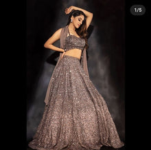 Lush Gold sequin silk Lehenga